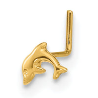 14K 22 Gauge Dolphin Nose Ring Body Jewelry-BD161
