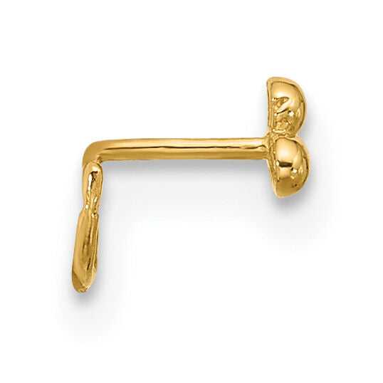 14K 22 Gauge Polished Nose Ring Body Jewelry-BD162