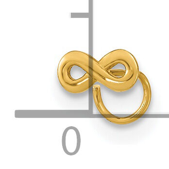 14K 22 Gauge Infinity Nose Ring Body Jewelry-BD163