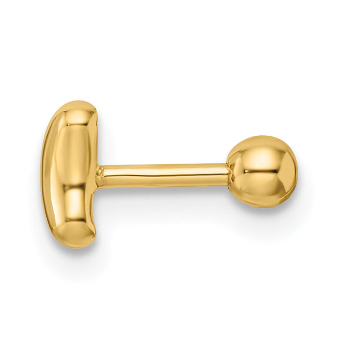 14k 18 Gauge Crescent Moon Labret Stud-BD188