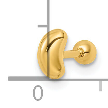 14k 18 Gauge Crescent Moon Labret Stud-BD188
