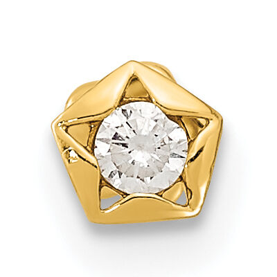 14K 18 Gauge CZ Star Cartilage Body Jewelry-BD189