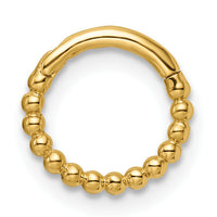 14k 14 Gauge Beaded Cartilage Ring-BD192