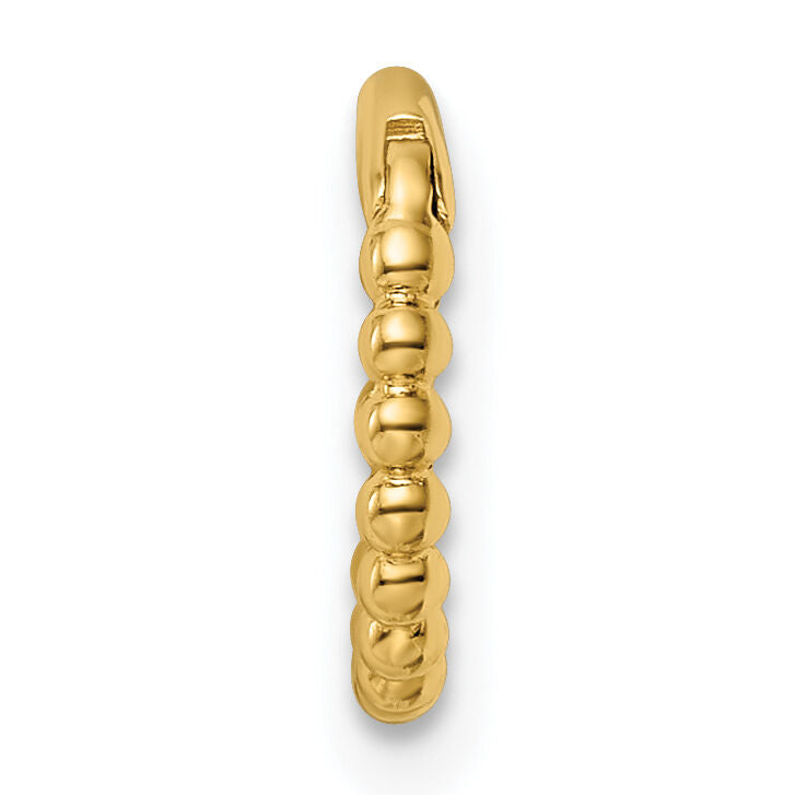 14k 14 Gauge Beaded Cartilage Ring-BD192
