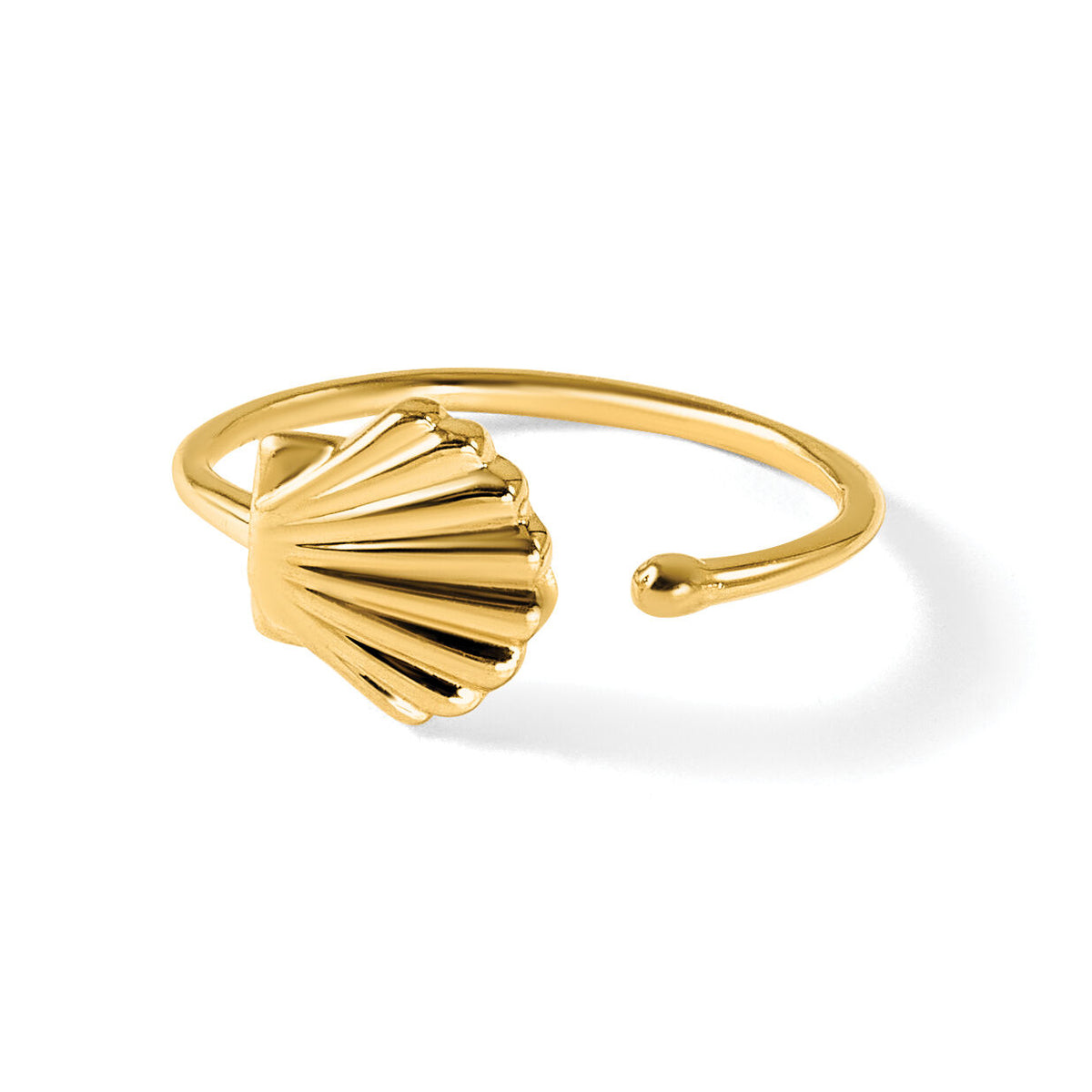 14k 20 Gauge Scallop Shell Nose Ring / Ear Cuff-BD195