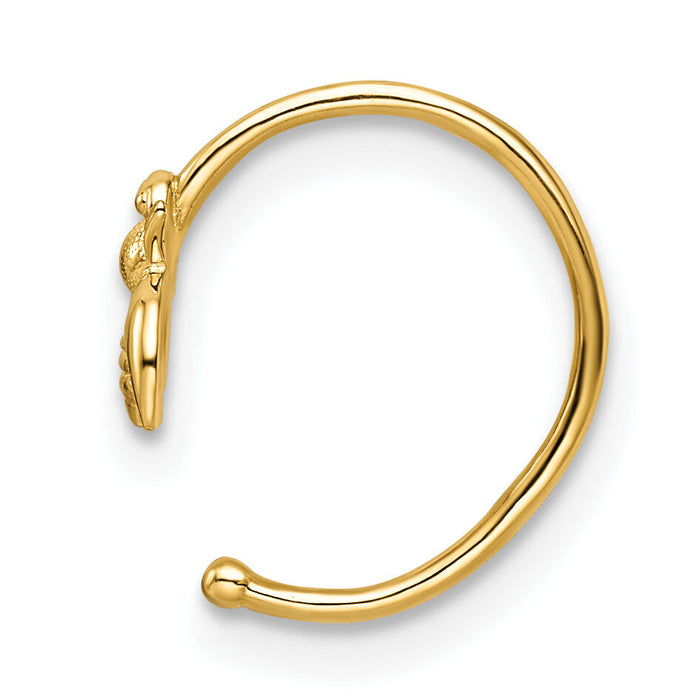 14k 18 Gauge Bumble Bee Nose Ring / Ear Cuff-BD196