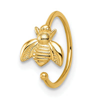 14k 18 Gauge Bumble Bee Nose Ring / Ear Cuff-BD196