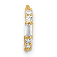 14k 20 Gauge CZ Nose Ring / Ear Cuff-BD199