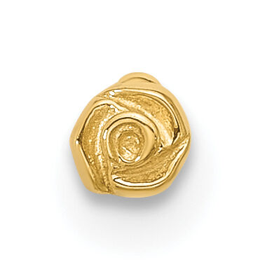 14k 20 Gauge Polished Rose Nose Stud-BD222