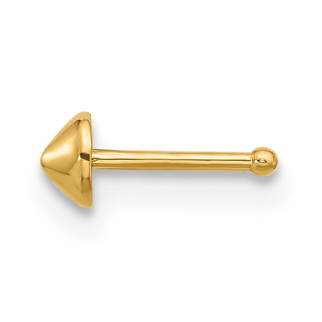 14k 22 Gauge Polished Nose Stud-BD223