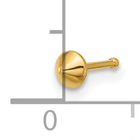 14k 22 Gauge Polished Nose Stud-BD223