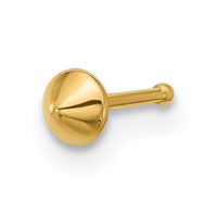 14k 22 Gauge Polished Nose Stud-BD223