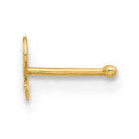 14K 20 Gauge Polished Female Symbol Nose Stud-BD234