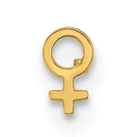 14K 20 Gauge Polished Female Symbol Nose Stud-BD234