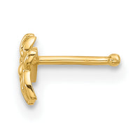 14k 22 Gauge Polished Spider Nose Stud-BD242