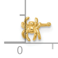 14k 22 Gauge Polished Spider Nose Stud-BD242