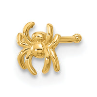 14k 22 Gauge Polished Spider Nose Stud-BD242