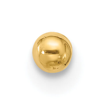 14k 16 Gauge Polished 2.5mm Ball Bar Labret Stud-BD243