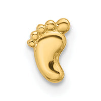 14k 18 Gauge Polished Footprint Cartilage Stud-BD247