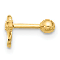 14k 18 Gauge Polished Snake Cartilage Stud-BD260