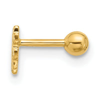 14k 18 Gauge Polished Enameled Hashtag Cartilage Stud-BD264