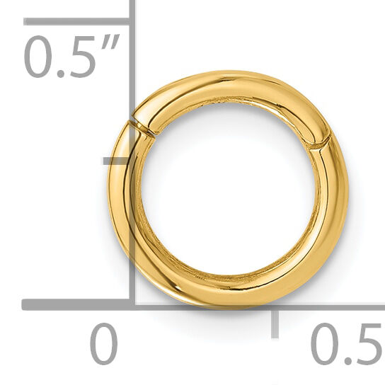 14K 14 Gauge Hinged Hoop Cartilage Body Jewelry-BD265