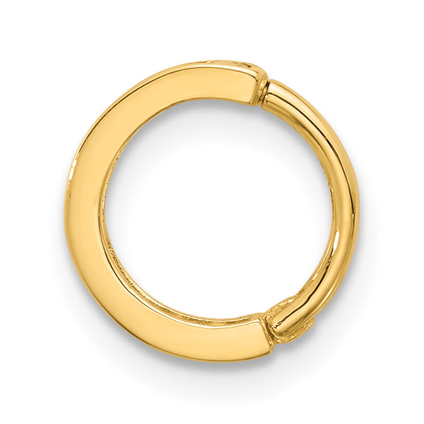 14k 18 Gauge Polished CZ Hinged Cartilage Ring-BD277