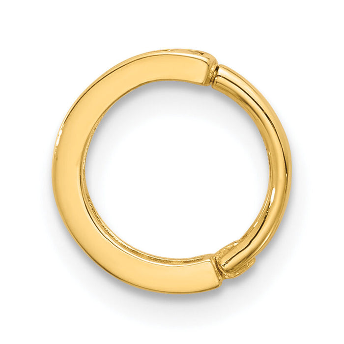 14k 18 Gauge Polished CZ Hinged Cartilage Ring-BD277