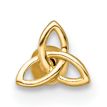 14k 18 Gauge Polished Celtic Knot Labret Stud-BD294