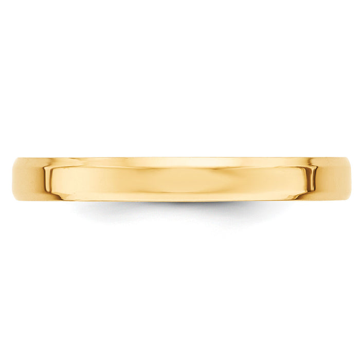 14KY 3mm Bevel Edge Comfort Fit Band-BEC030