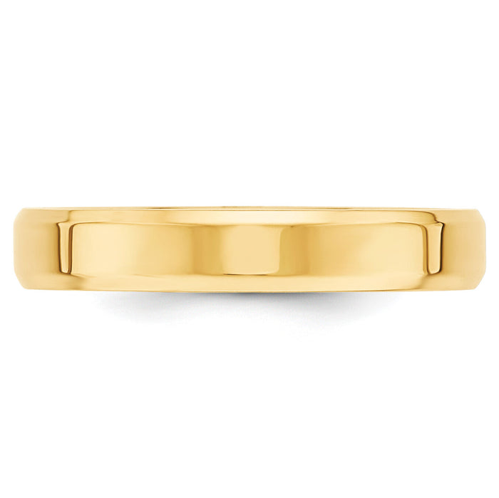 14KY 4mm Bevel Edge Comfort Fit Band-BEC040