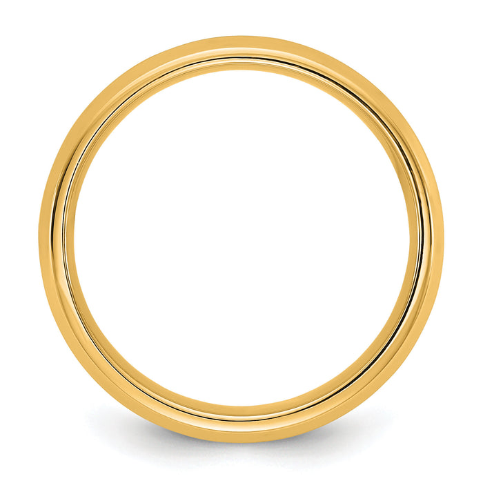 14KY 5.5mm Bevel Edge Comfort Fit Band-BEC055