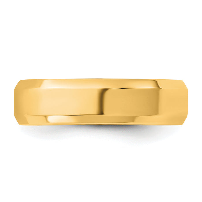 14KY 5.5mm Bevel Edge Comfort Fit Band-BEC055