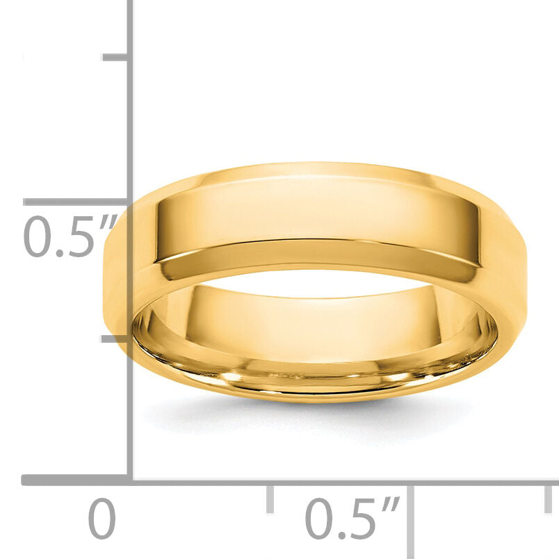 14KY 5.5mm Bevel Edge Comfort Fit Band-BEC055