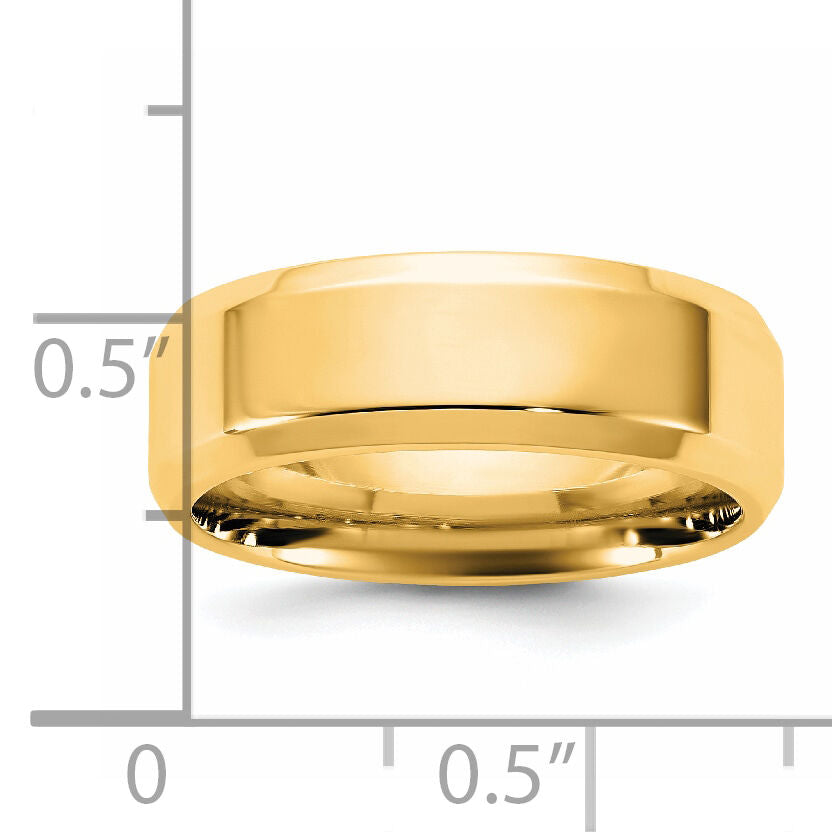 14KY 6.5mm Bevel Edge Comfort Fit Band-BEC065
