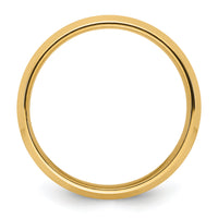 14KY 7mm Bevel Edge Comfort Fit Band-BEC070