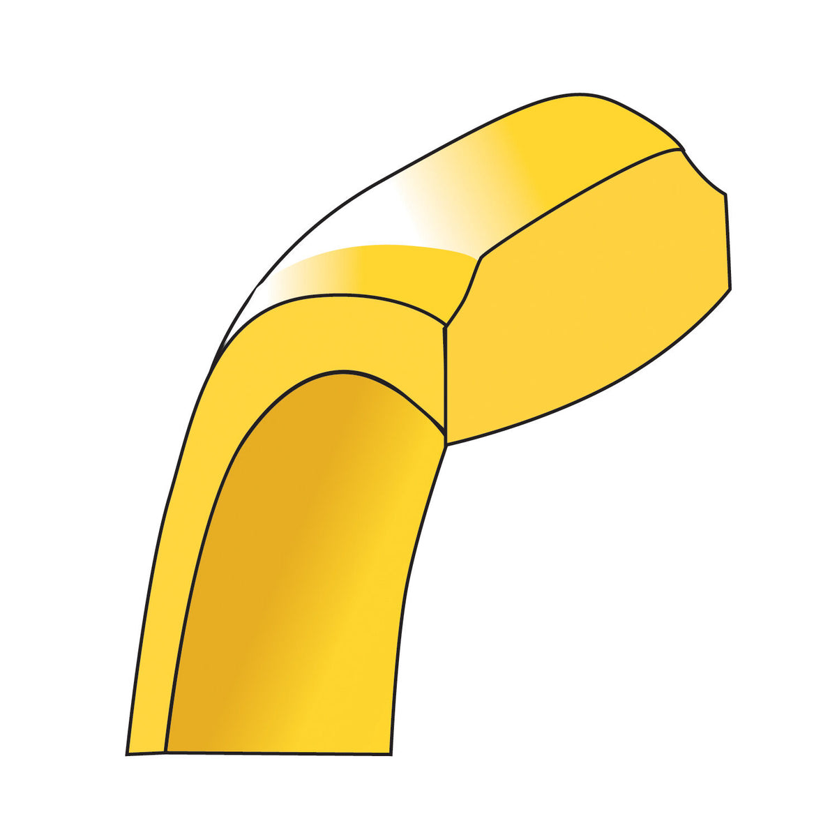 14KY 8mm Bevel Edge Comfort Fit Band-BEC080