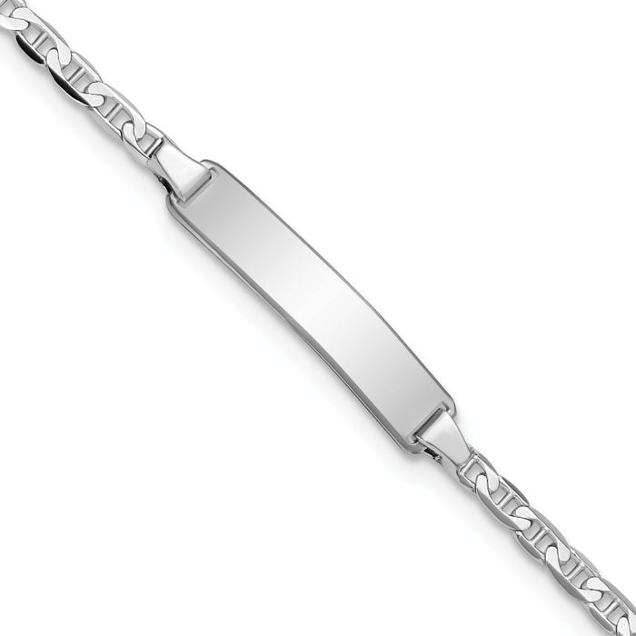 14k WG Anchor Link ID Bracelet-BID104W-6