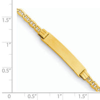14k Children's Anchor Link ID Bracelet-BID44-6