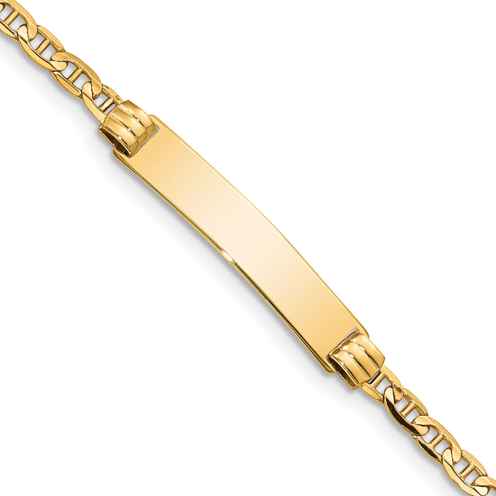 14k Children's Anchor Link ID Bracelet-BID44-5.5