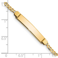 14k Children's Curb Link ID Bracelet-BID45-6