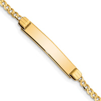 14k Children's Curb Link ID Bracelet-BID45-6