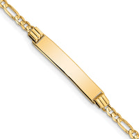 14k Children's Figaro Link ID Bracelet-BID48-6
