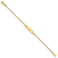 14K Children's Butterfly ID Bracelet-BID86-6