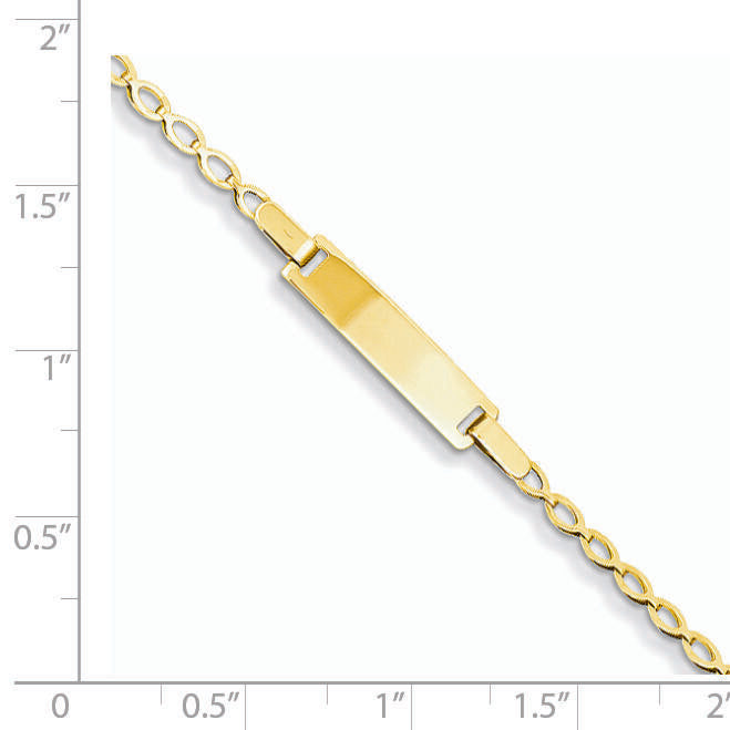 14k Children's Polished ID Bracelet-BID94-6