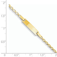 14k Children's Polished ID Bracelet-BID94-6