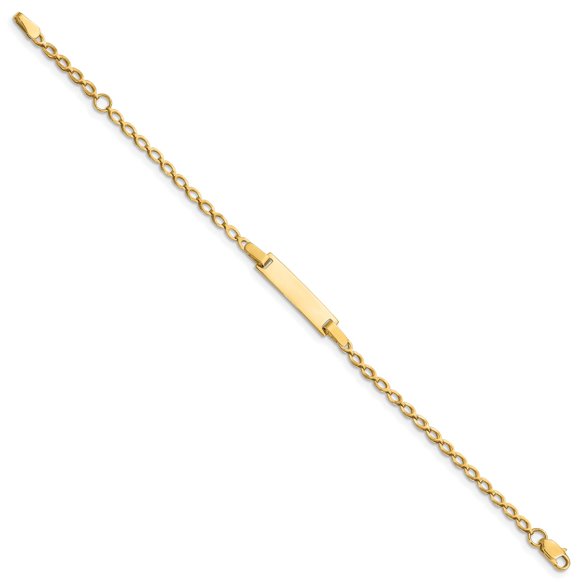 14k Children's Polished ID Bracelet-BID94-6