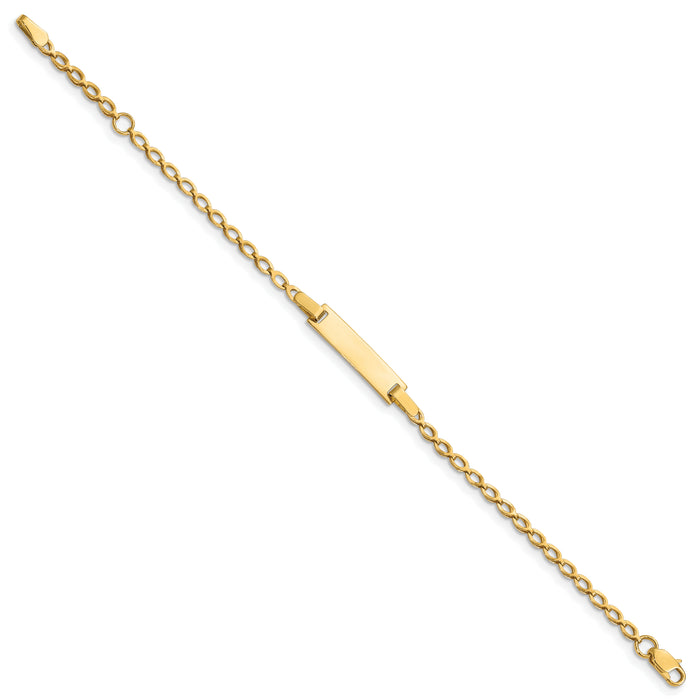 14k Children's Polished ID Bracelet-BID94-6