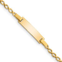 14k Children's Polished ID Bracelet-BID94-6