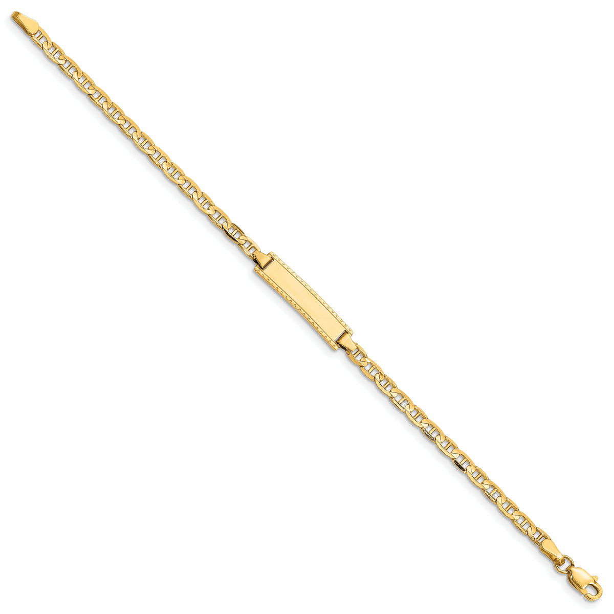 14k Children's Anchor Link ID Bracelet-BID99-6